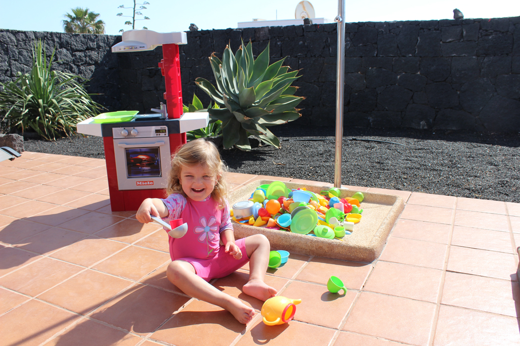girl playing