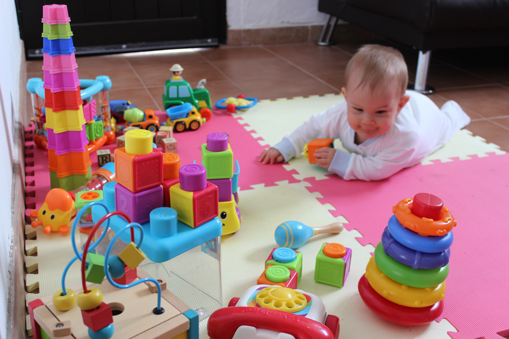 baby playing